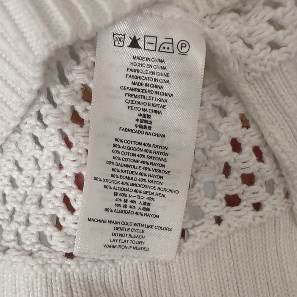 Michael Kors White Knit Sweater Top - Picture 4 of 8